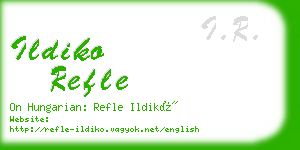 ildiko refle business card